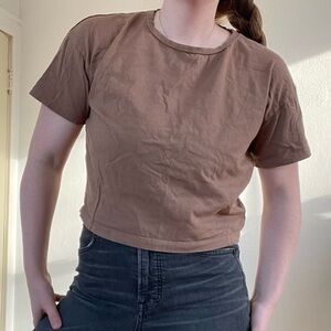 Isa & Ella brown organic cotton tee